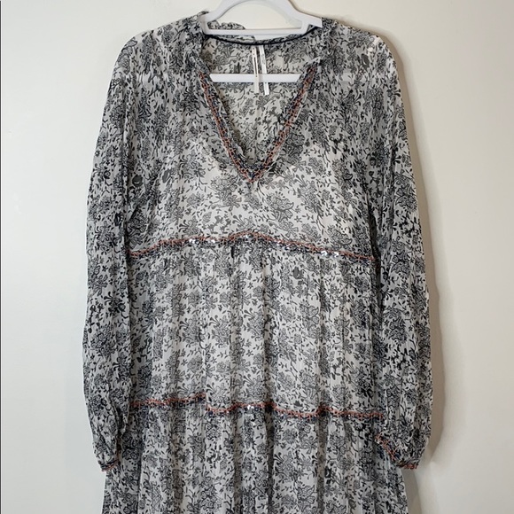 Anthropologie Boho Romilly Tiered Maxi Dress NWT - Picture 5 of 11